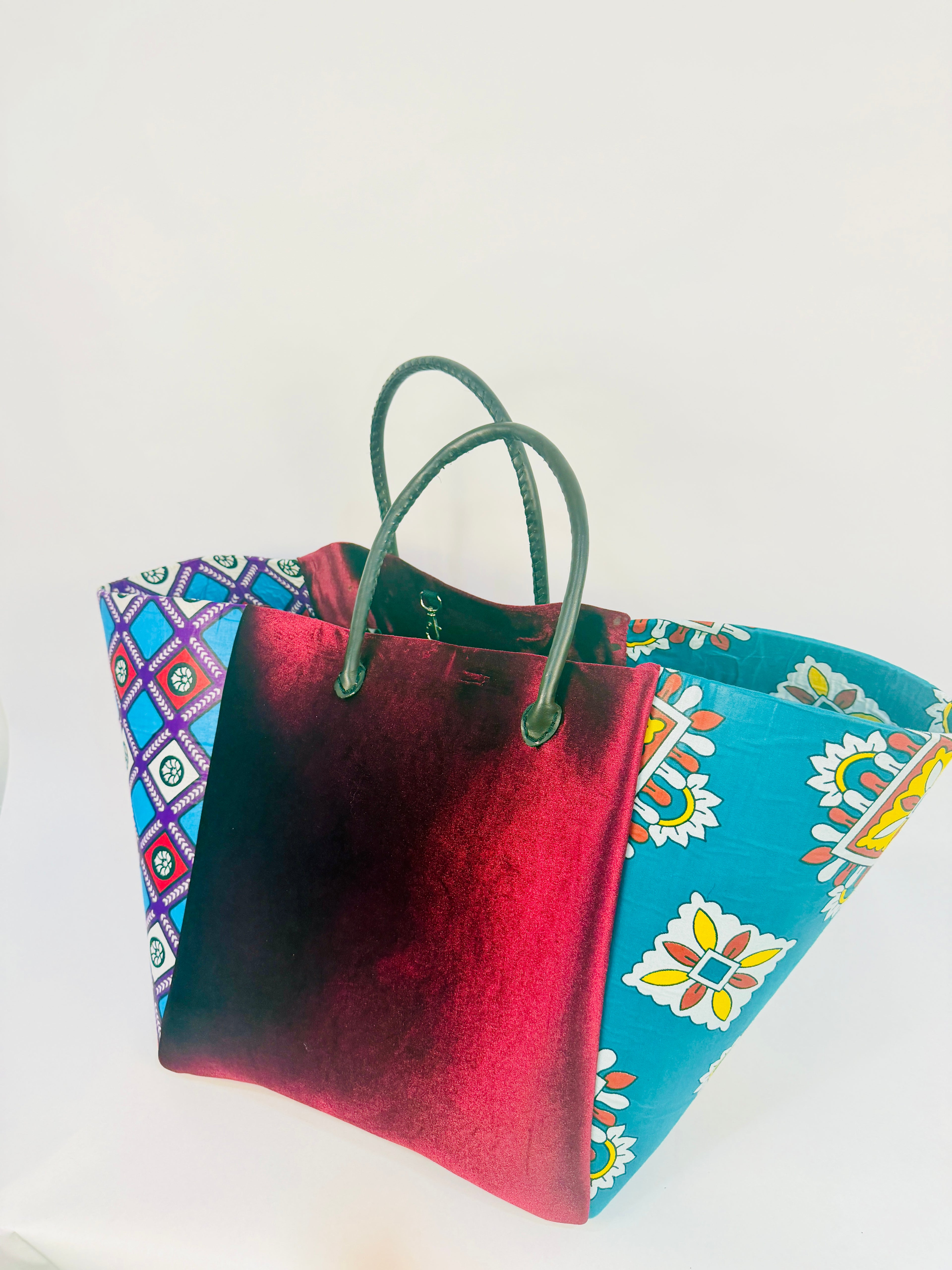 Ndovu Tote - Velvet Burgundy BR/L