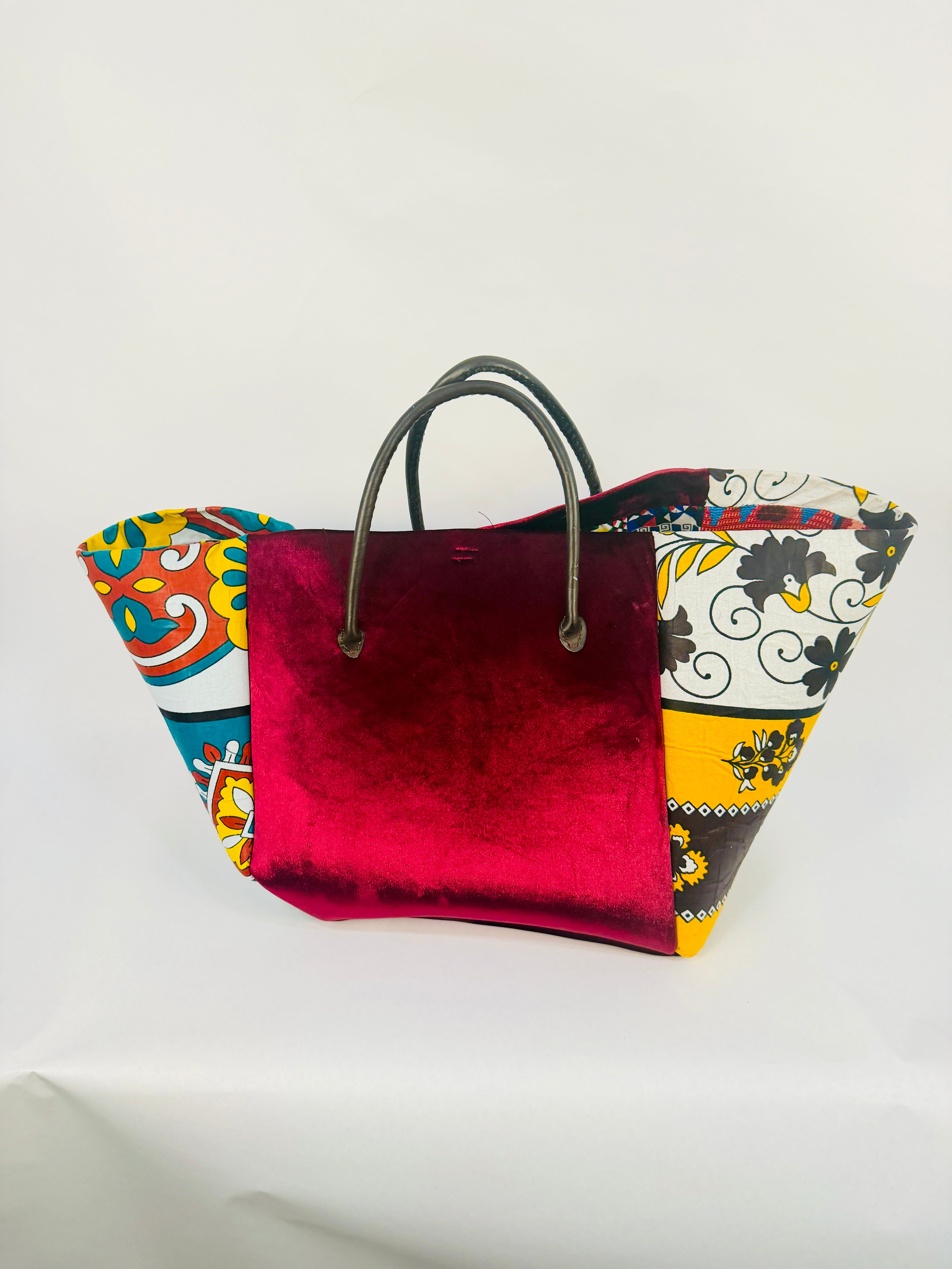 Ndovu Tote - Velvet Burgundy BR/L