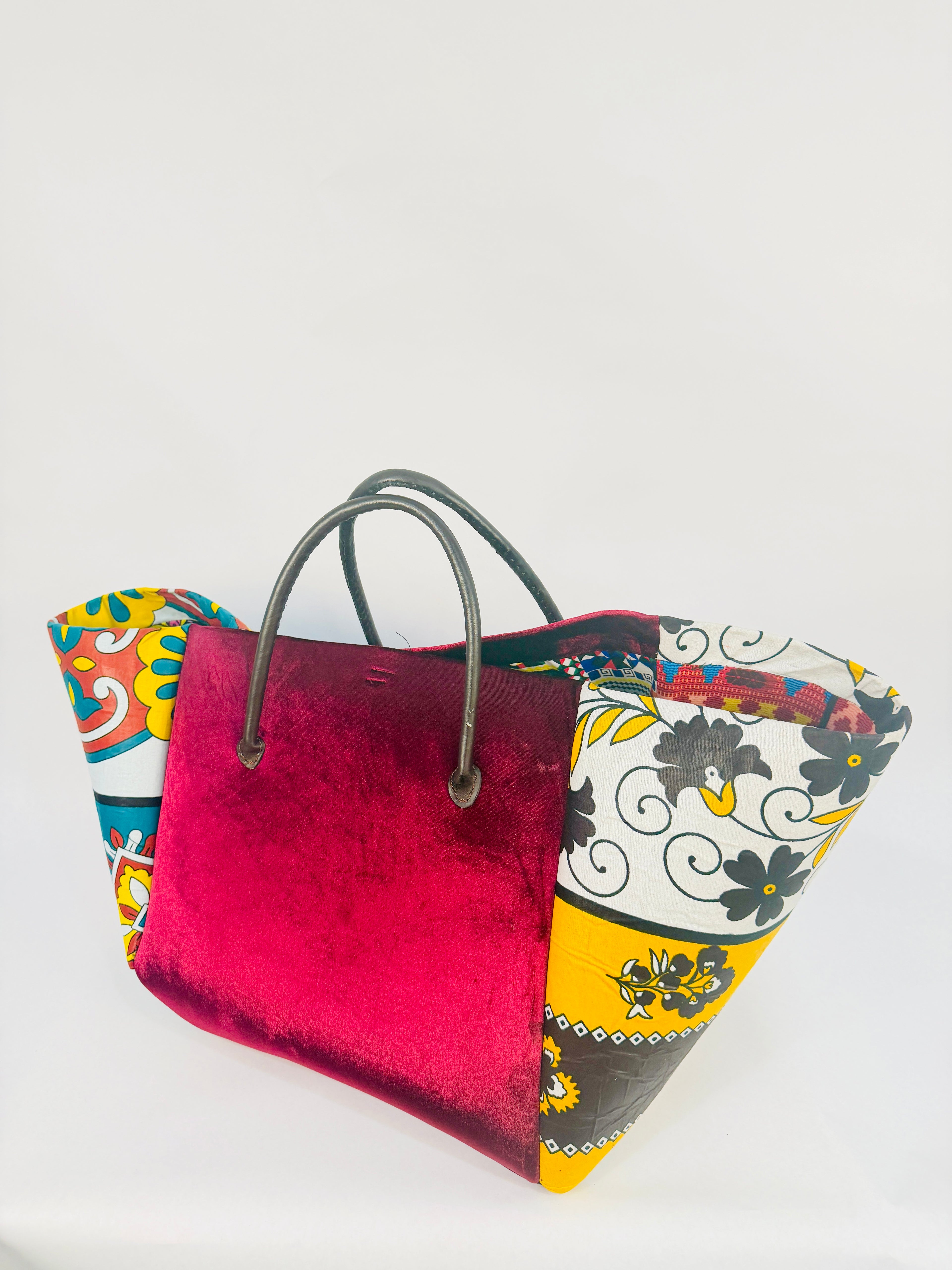 Ndovu Tote - Velvet Burgundy BR/L