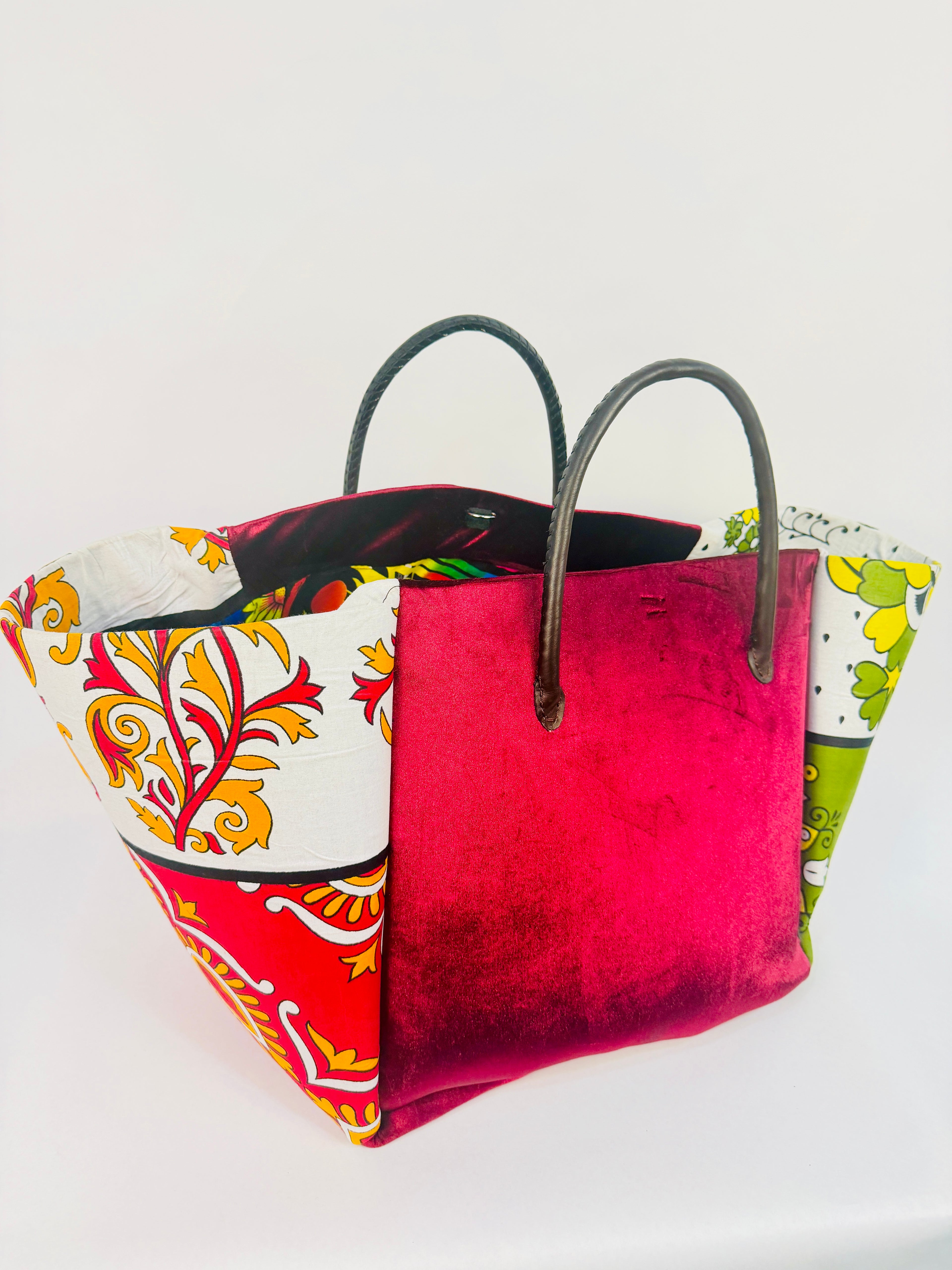 Ndovu Tote - Velvet Burgundy BR/L