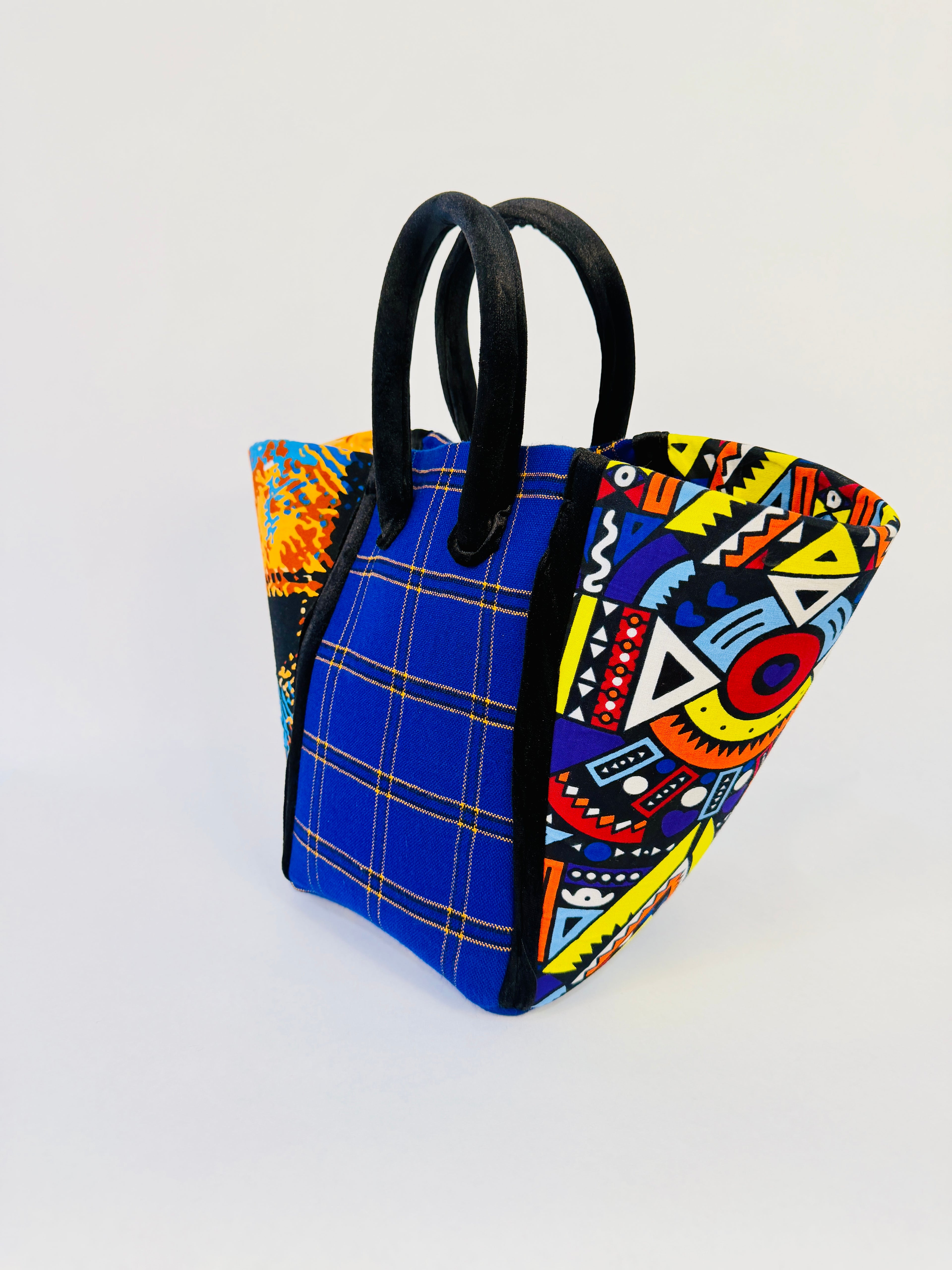 Pembe Tote - Blue Maasai BL/V