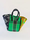 Pembe Tote - Green Maasai BL/V