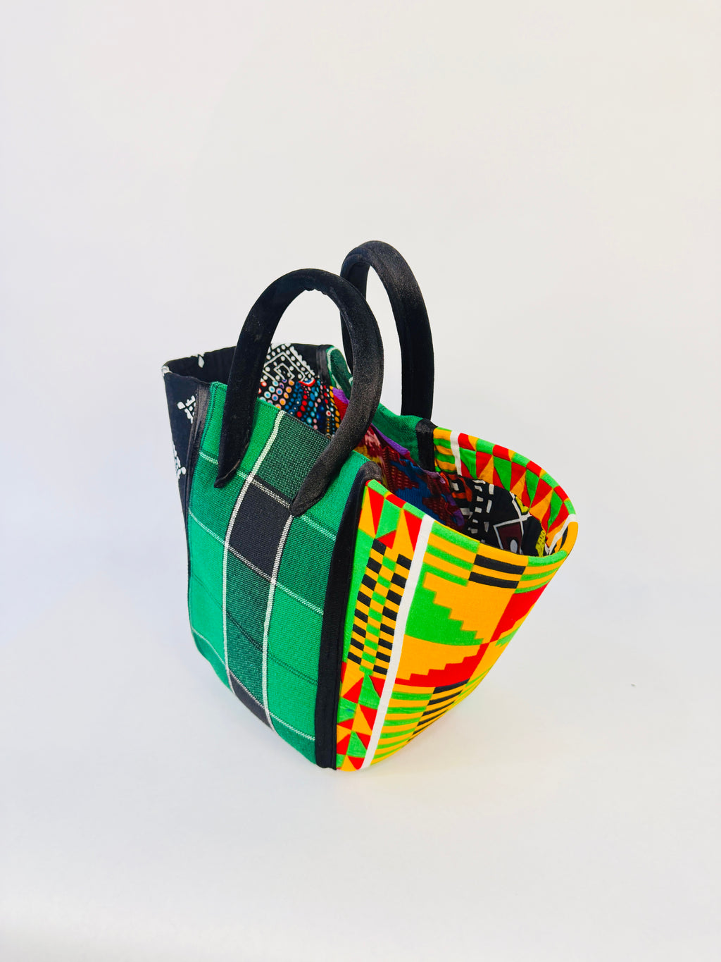 Pembe Tote - Green Maasai BL/V
