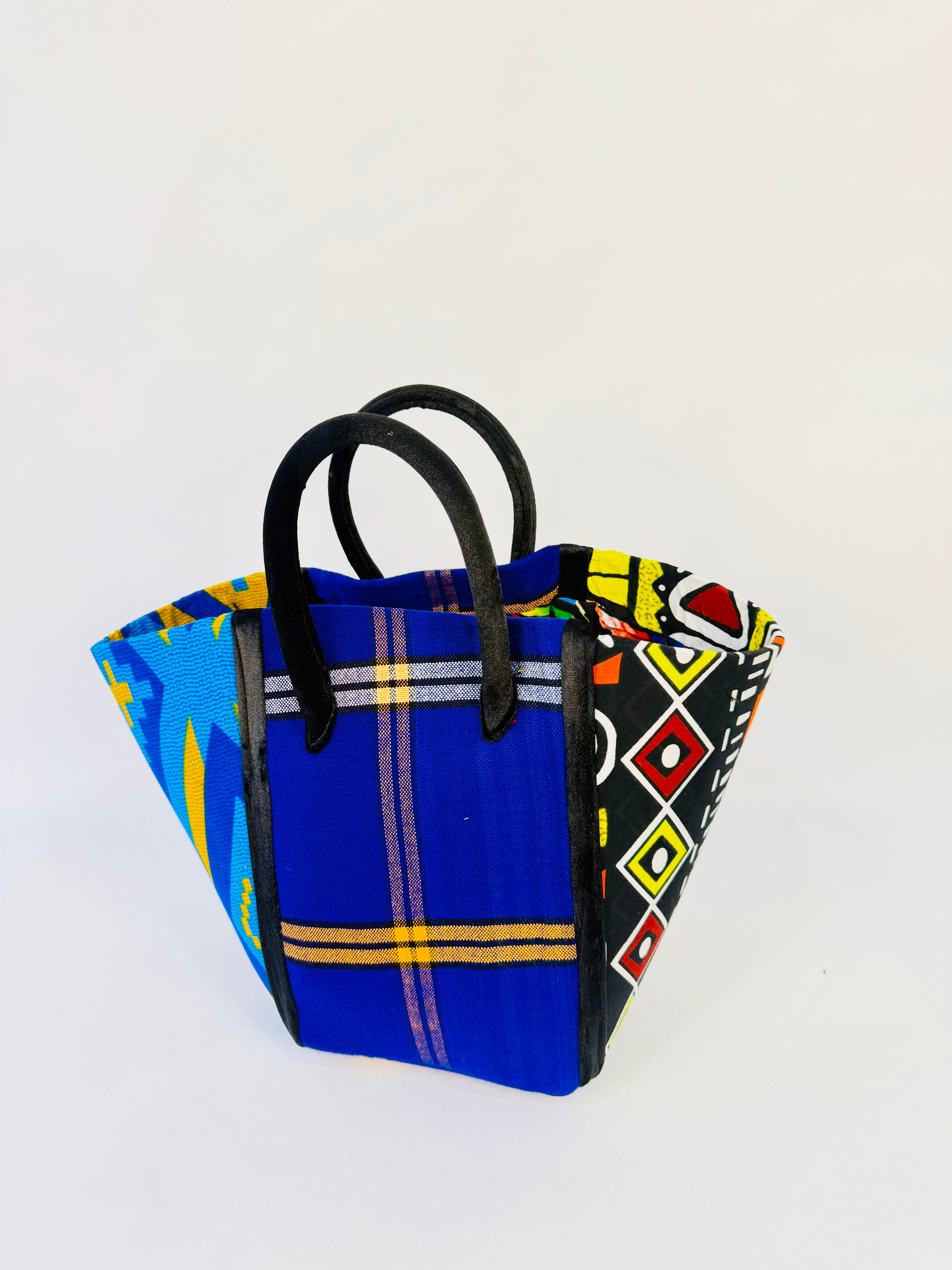 Pembe Tote - Blue Maasai BL/V