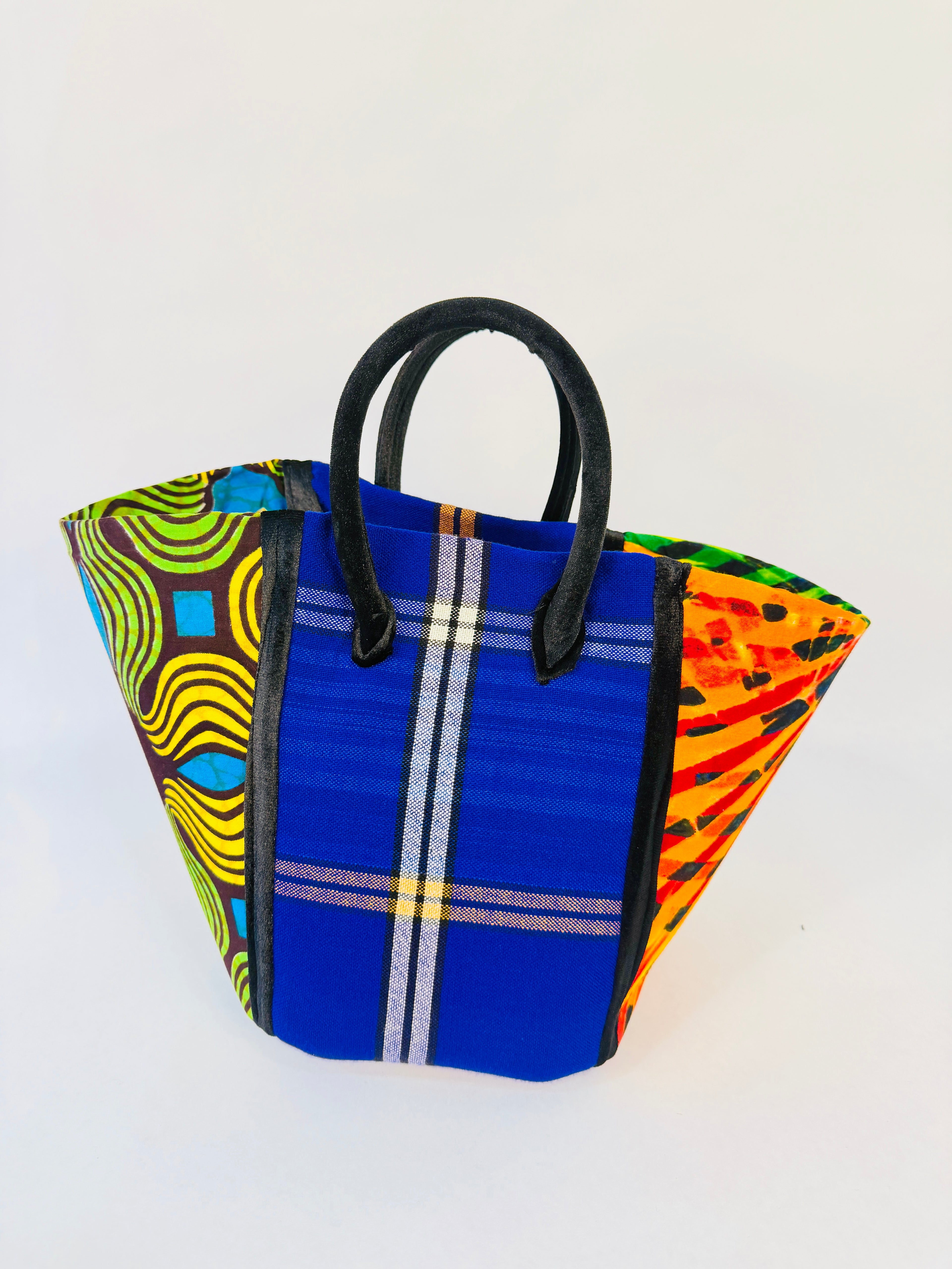 Pembe Tote - Blue Maasai BL/V