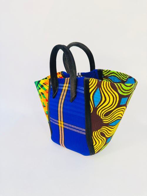 Pembe Tote - Blue Maasai BL/V