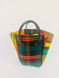 Pembe Tote - Green Maasai BL/L