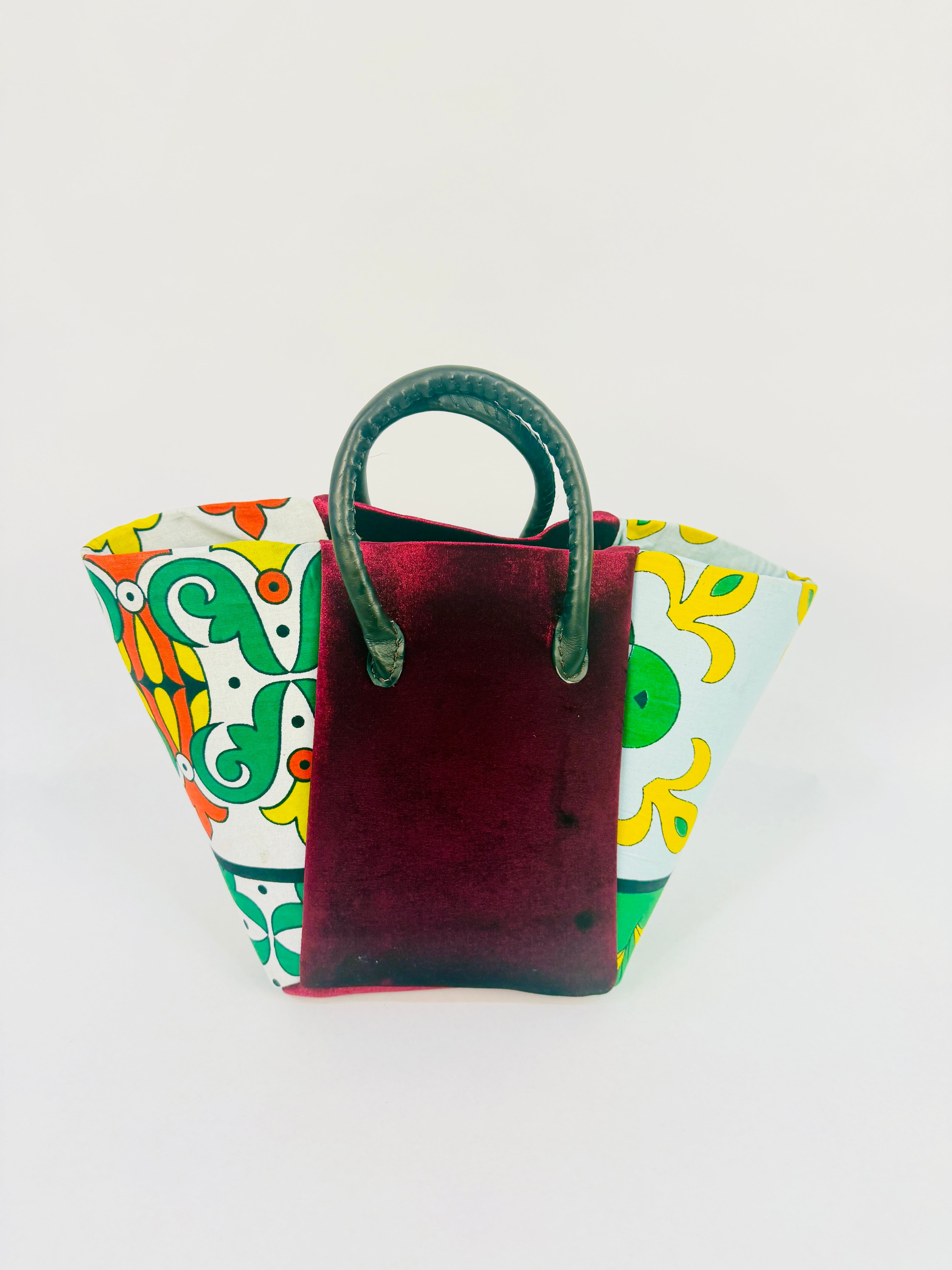 Pembe Tote- Velvet Burgundy