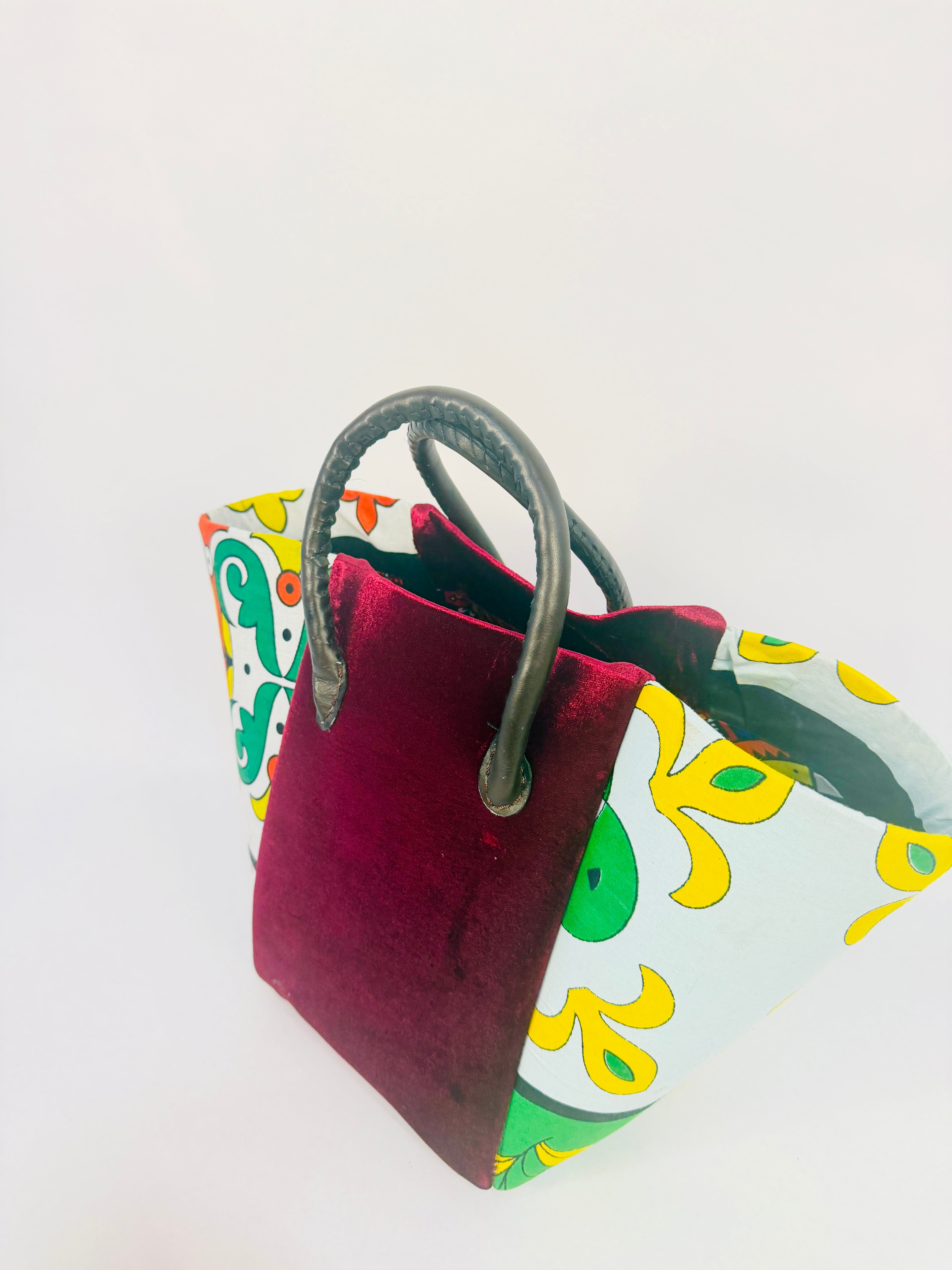 Pembe Tote- Velvet Burgundy