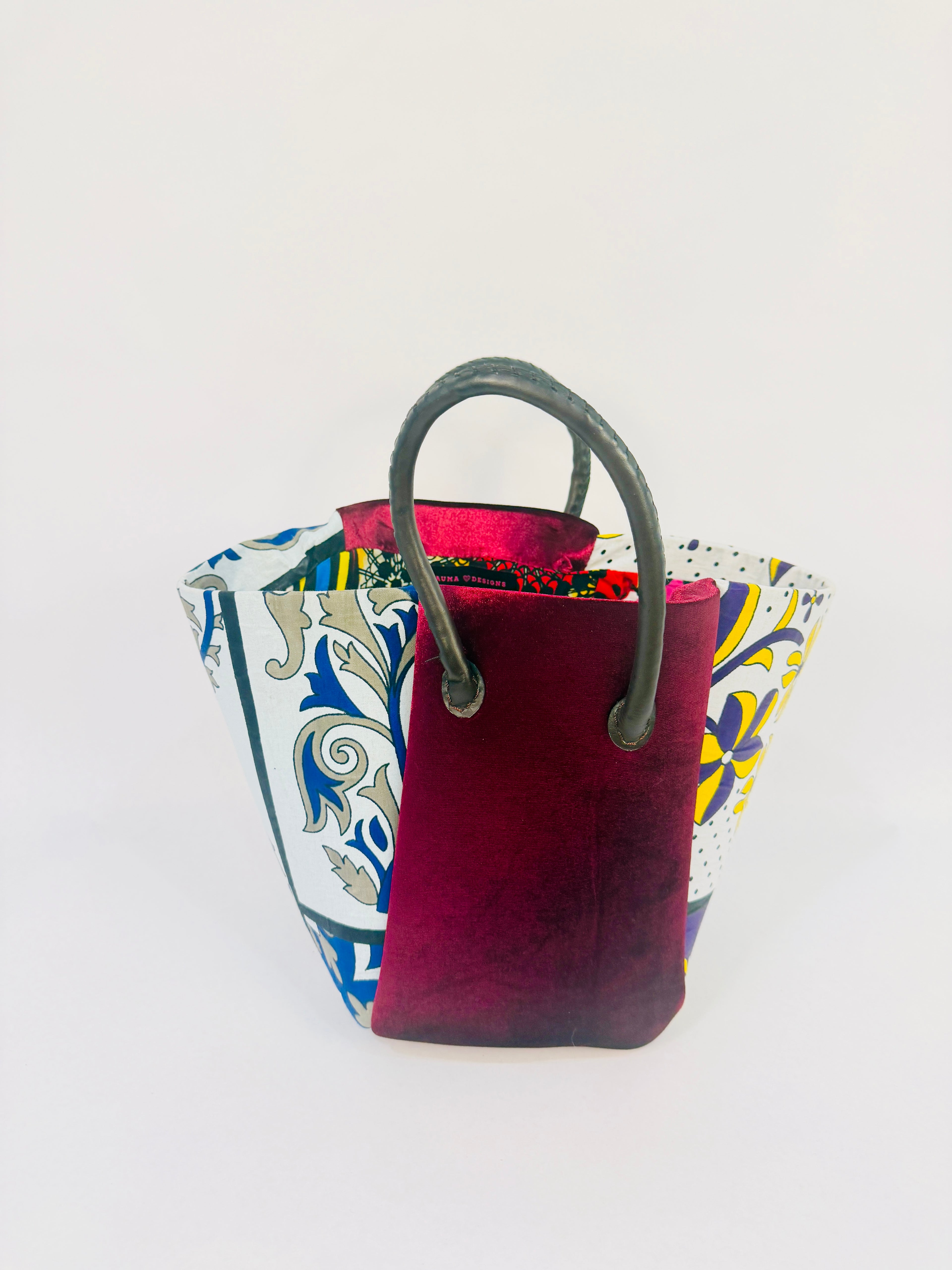 Pembe Tote- Velvet Burgundy
