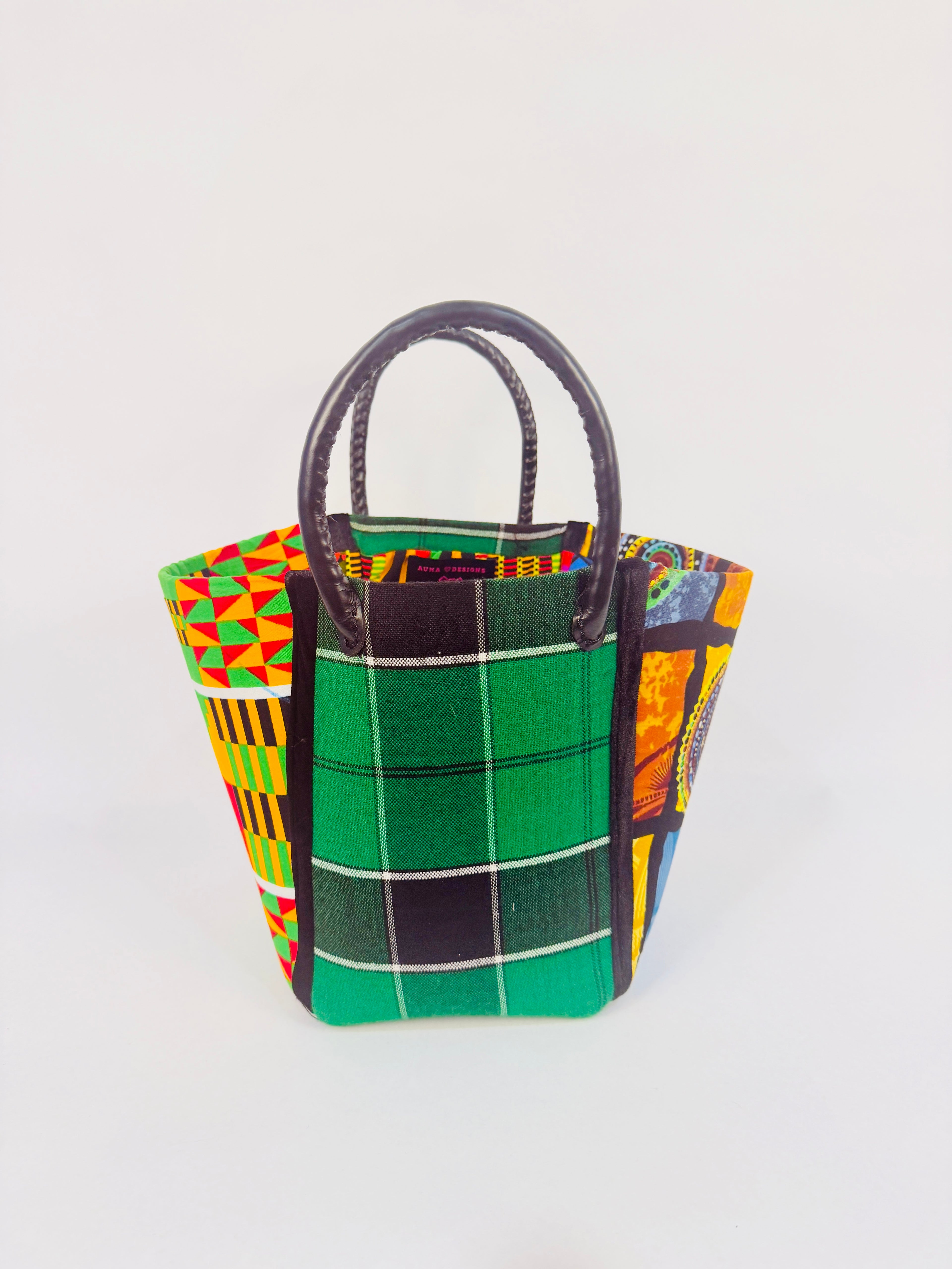 Pembe Tote - Green Maasai BR/L