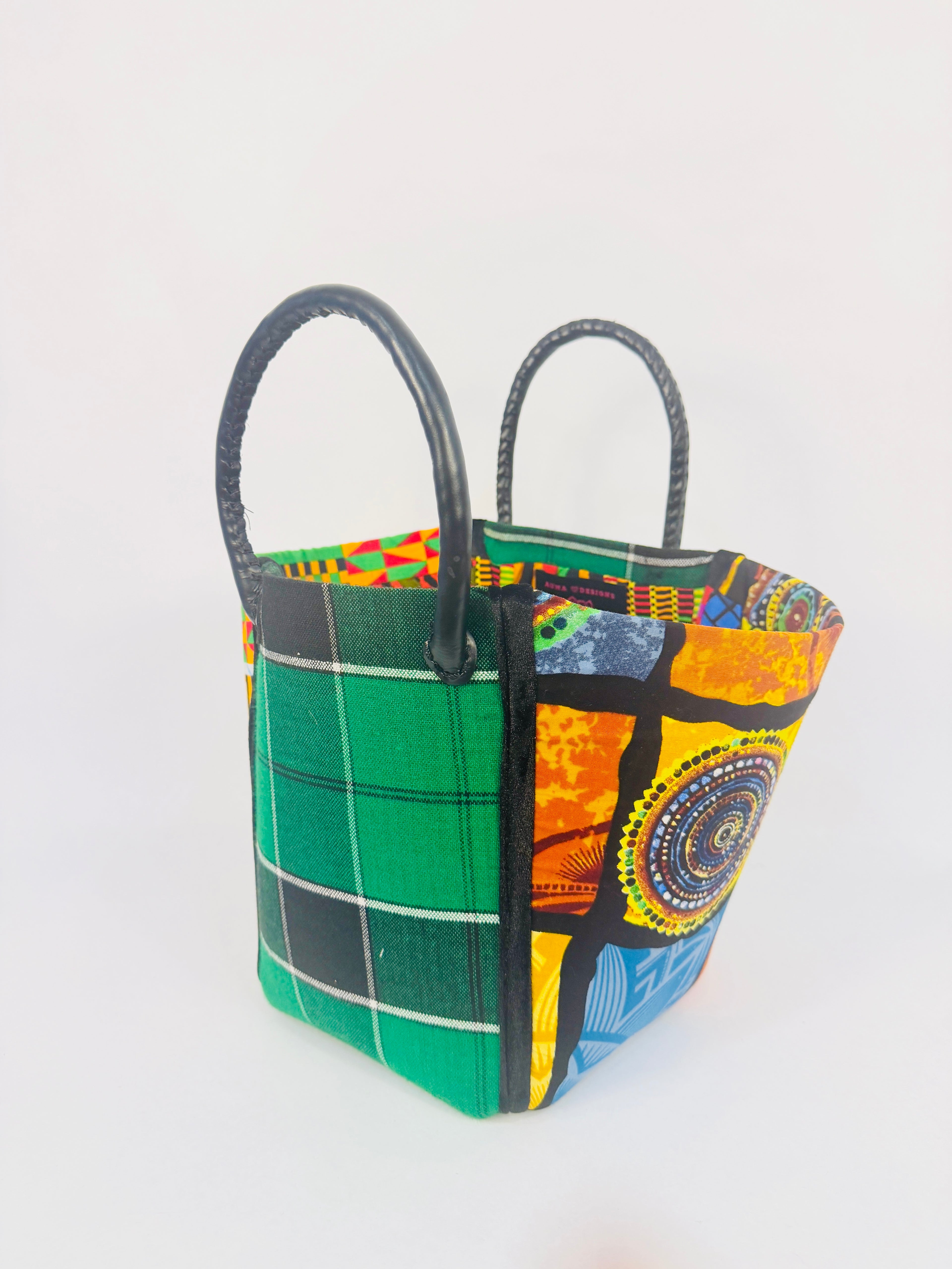 Pembe Tote - Green Maasai BR/L