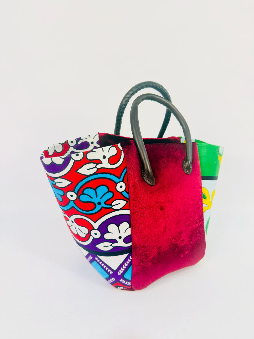 Pembe Tote- Velvet Burgundy